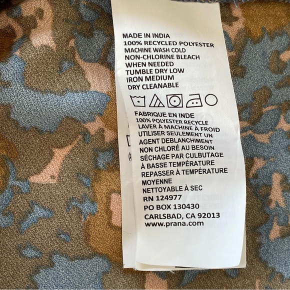 Prana Long Sleeved String Neck Tie Top - Picture 7 of 9